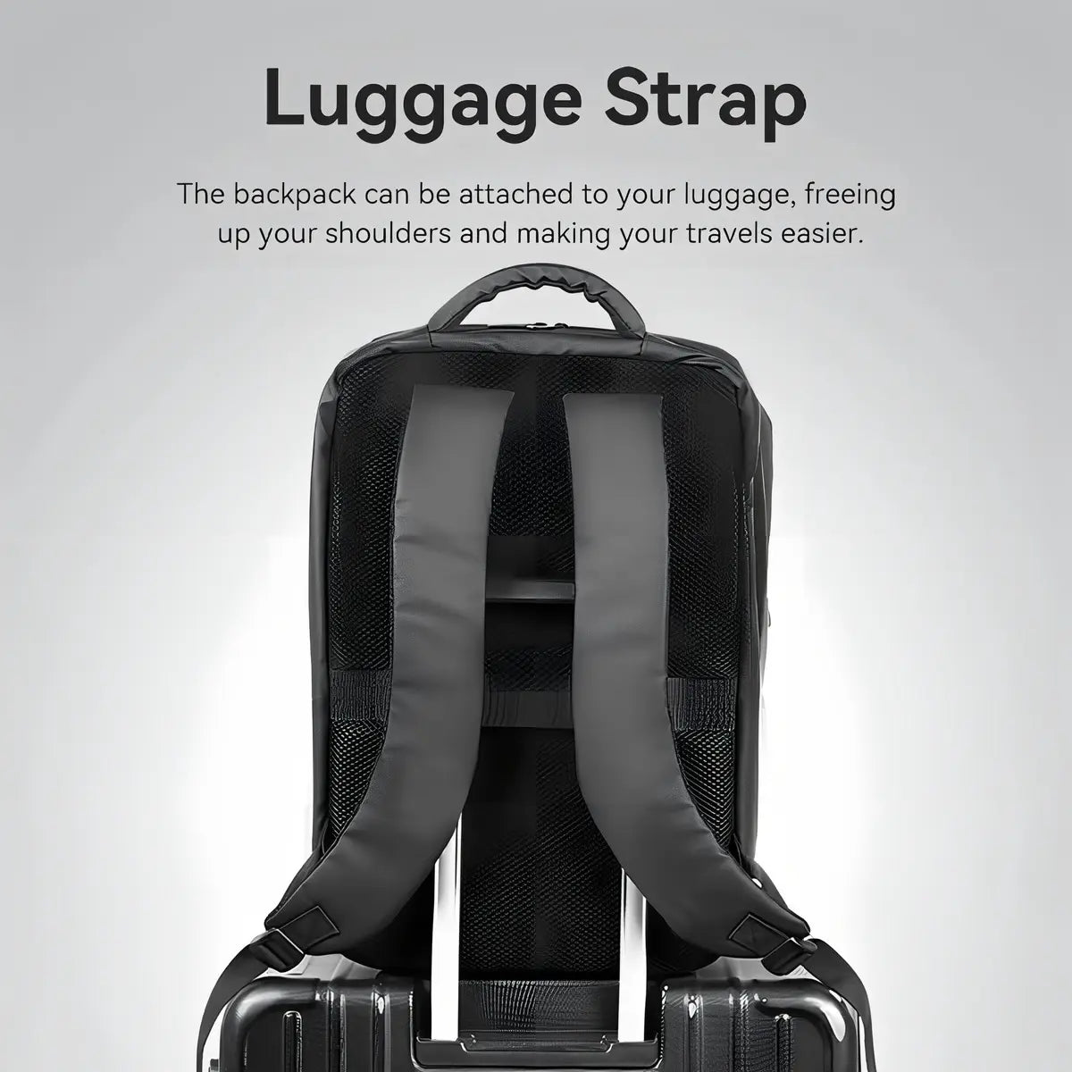 Mochila Porta Notebook Y Laptop 15,6 Ipx4 18 Litros Vention Negro Liso