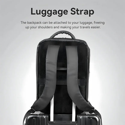 Mochila Porta Notebook Y Laptop 15,6 Ipx4 18 Litros Vention Negro Liso