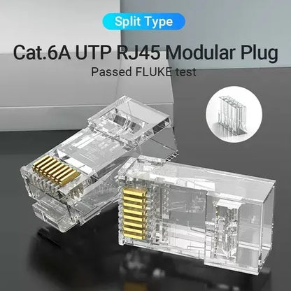 Ficha Red Plug Rj45 Cat6 Modular Utp X10 Vention