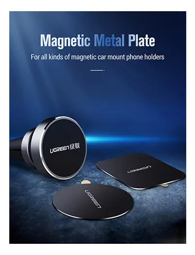 Pack de Placas Metálicas Adhesivas para Soporte Magnético Ugreen
