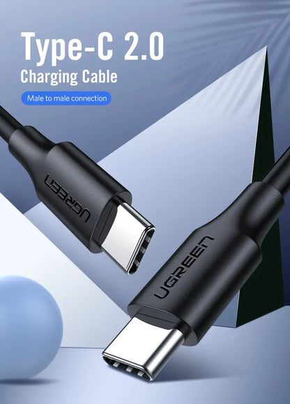 Cable Usb C Carga Rapida 3a 60w 2 Metros 480mbps Ugreen