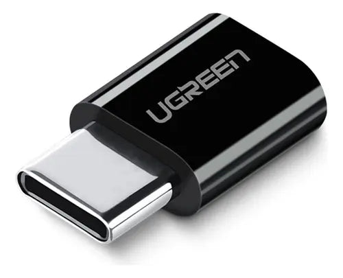 Adaptador Micro Usb Hembra A Usb C Macho Otg Ugreen Negro