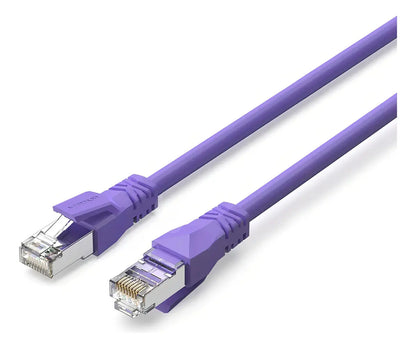Cable De Red Cat6a Rj45 Sftp Purpura 10gbps 1 Metro Vention