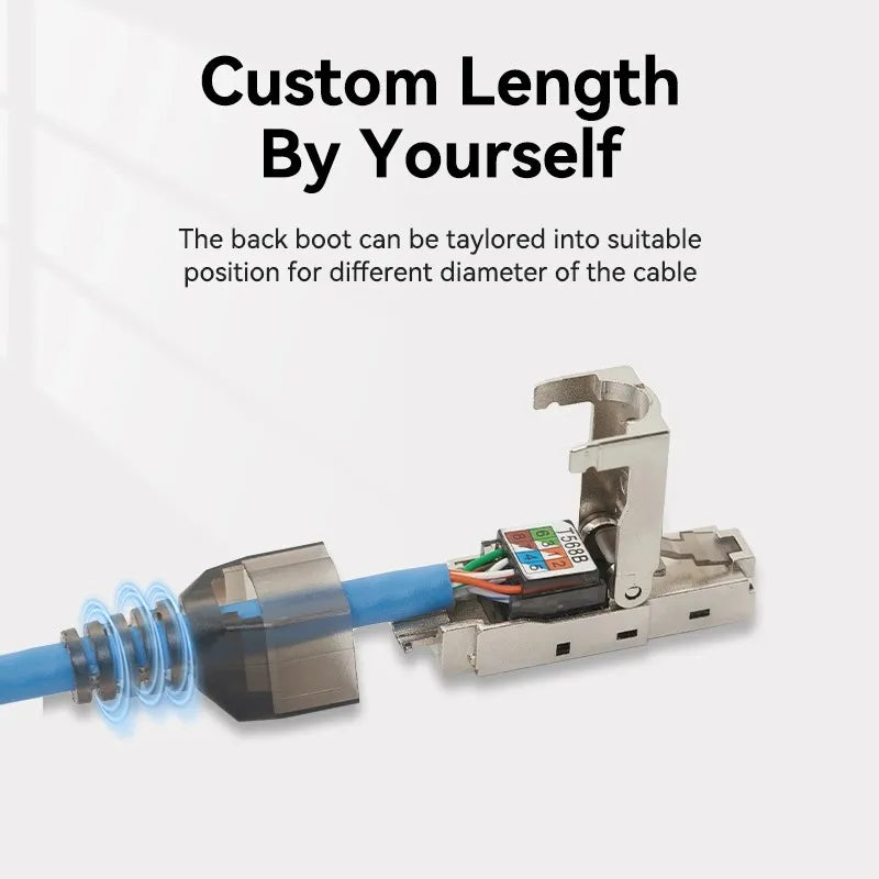 Ficha Rj45 Cat6a Jack Modular No Requier Herramienta Vention