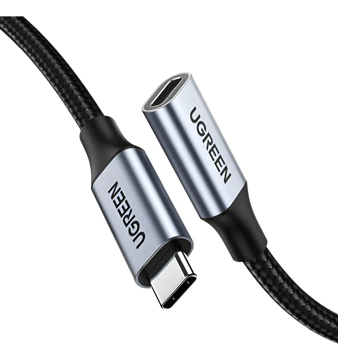 Cable Extensor Usb C A Usb C Hembra 4k Gen2 10gbps 1m Ugreen Gris Oscuro