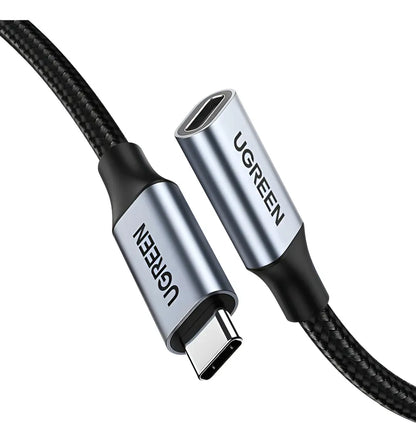 Cable Extensor Usb C A Usb C Hembra 4k Gen2 10gbps 1m Ugreen Gris Oscuro