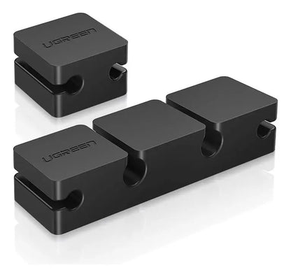 Organizador De Cables 3 + 1 Para 6 Cables Silicona 3m Ugreen Negro