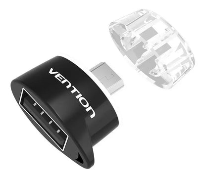 Adaptador Usb 2,0 A Micro Otg - Vention Negro