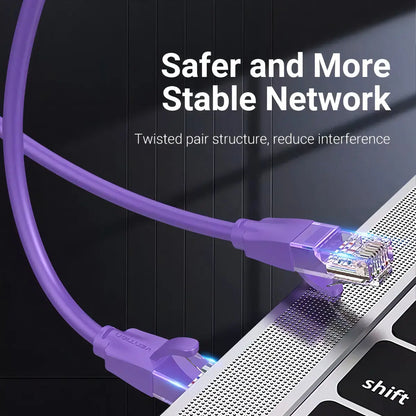 Cable De Red Cat6 Patch Cord Utp Rj45 2m Violeta Vention