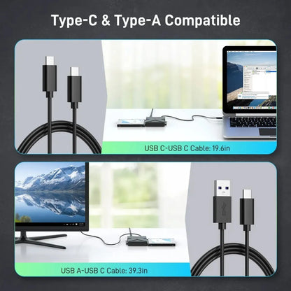 Docking Station Doble Bahia Usb 3,2 Sata 2,5 / 3,5 Belcheri