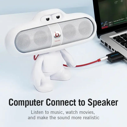 Usb Tarjeta De Sonido Externa 2,1 Canales Jack 3,5mm Vention Negro