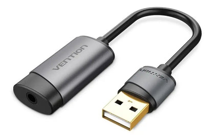 Adaptador Tarjeta Sonido Externo Usb Audio Microfono Vention