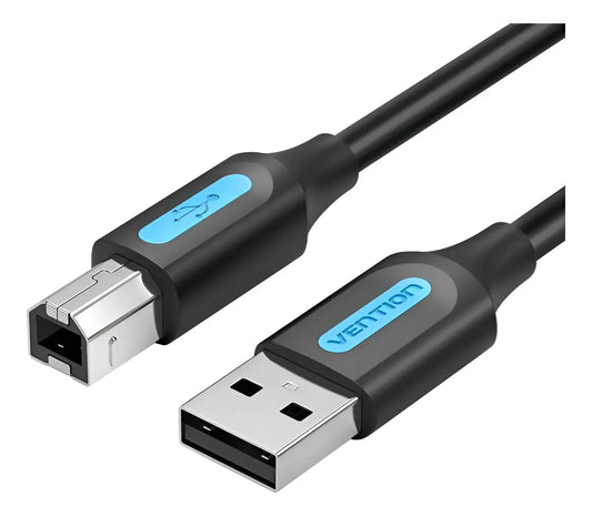 Cable Usb A Usb Tipo B 2,0 De 2 Metros Impresora Vention Negro