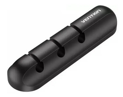 Organizador De 3 Cables Escritorio Con Adhesivo 3m Vention Negro
