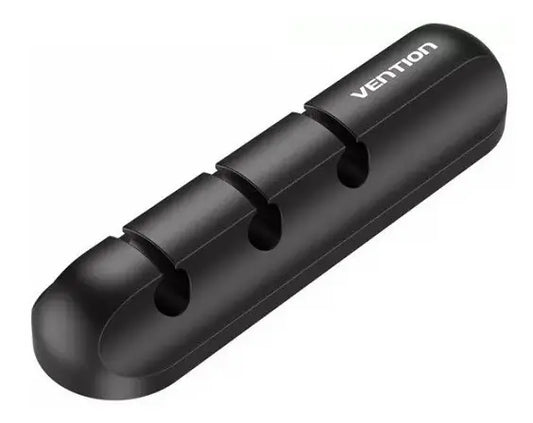 Organizador De 3 Cables Escritorio Con Adhesivo 3m Vention Negro