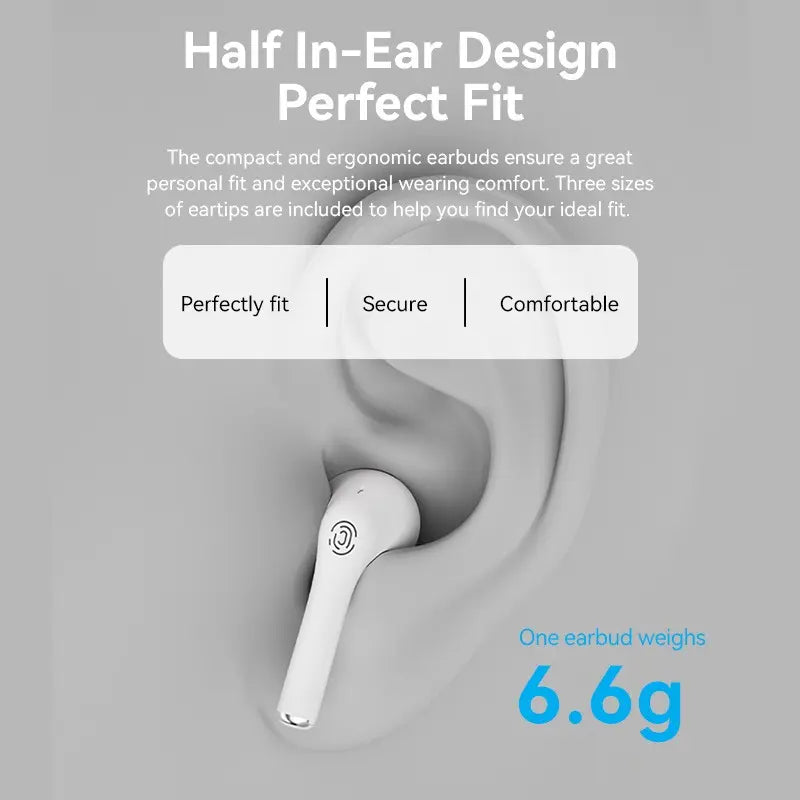 Auriculares Inalambricos Bluetooth 5,3 Ipx4 Elf E02 Vention