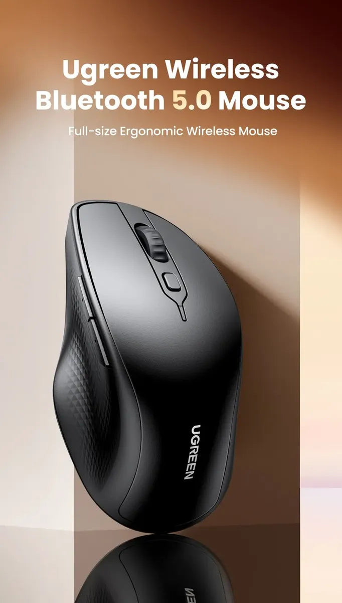 Mouse Inalambrico Bluetooth5,0 Ergonomic Usb 4000dpi Ugreen