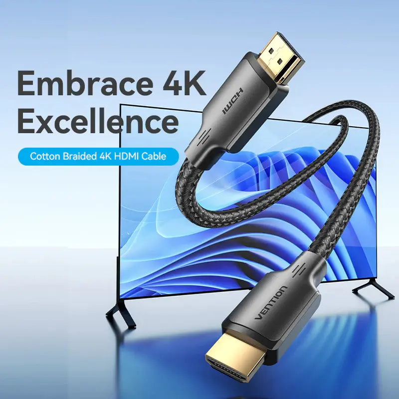 Cable Hdmi 2,0 Certificado 4k 60hz 3m 18 Gbps Hdr Vention