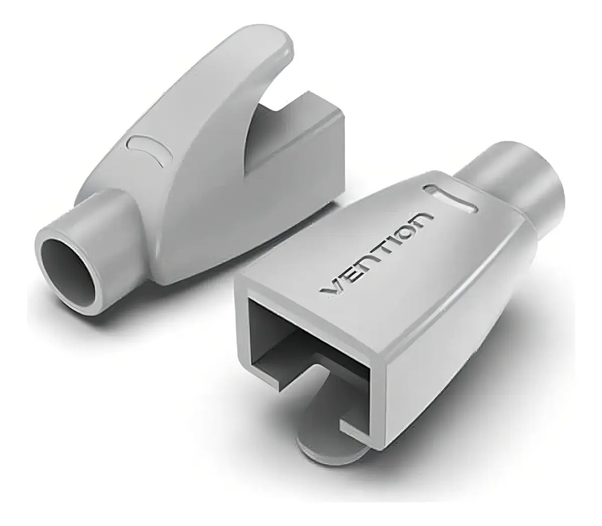 Bolsa 50 Capuchones Rj45 Fichas Cable De Red Gris Vention