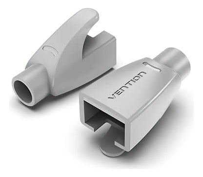 Bolsa 50 Capuchones Rj45 Fichas Cable De Red Gris Vention