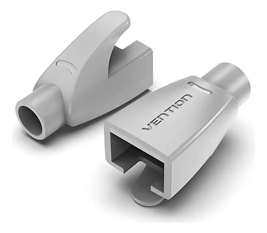 Bolsa De 50 Capuchones Rj45 Fichas Cable De Red Gris Vention