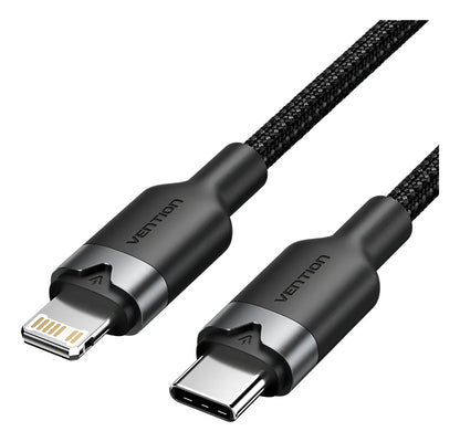 Cable Para iPhone A Usb C Vention 1 Metro Trenzado Premium