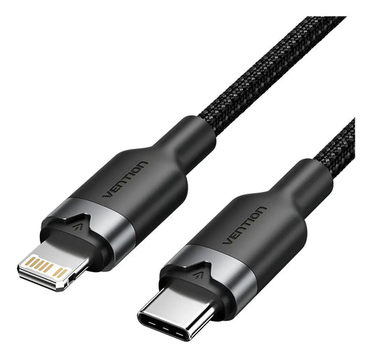 Cable Para iPhone A Usb C Vention 1 Metro Trenzado Premium