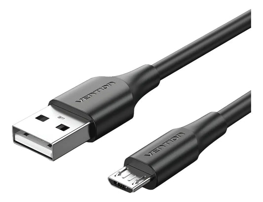 Cable Usb A Usb Micro B Carga Y Datos 2a 1,5m Vention Negro