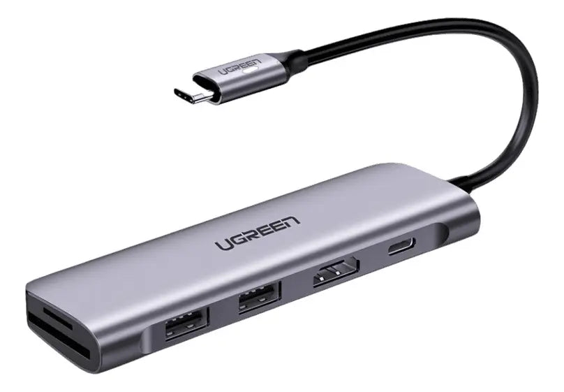 Hub Multipuerto Usb-c 6 En 1 Pd Hdmi Usb 3,0 4k Sd Fd Ugreen