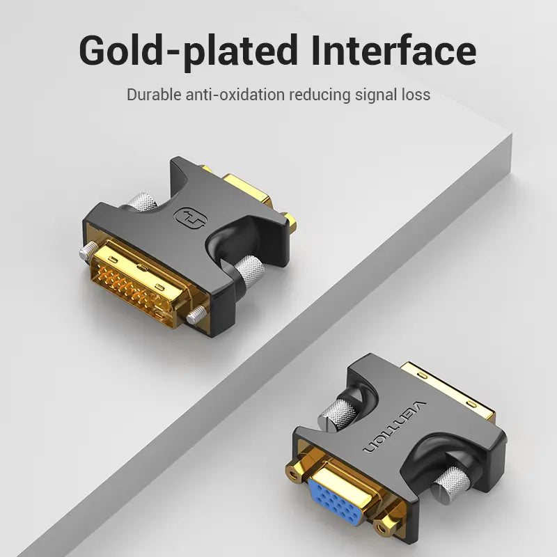 Adaptador Union Dvi Macho A Vga Hembra Extensor Hd Vention