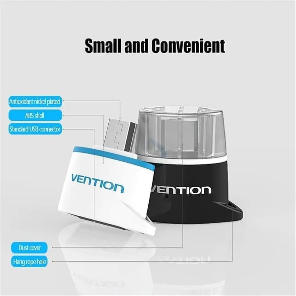 Adaptador Usb 2,0 A Micro Otg - Vention Negro