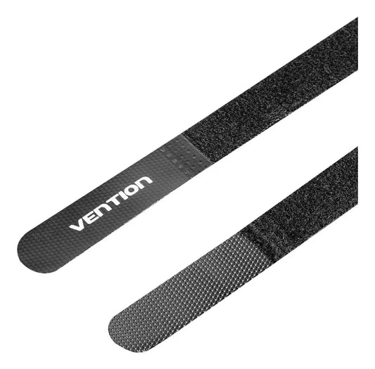 Tira Organizadora De Cables Autoadhesivo X10 12cm Vention Negro