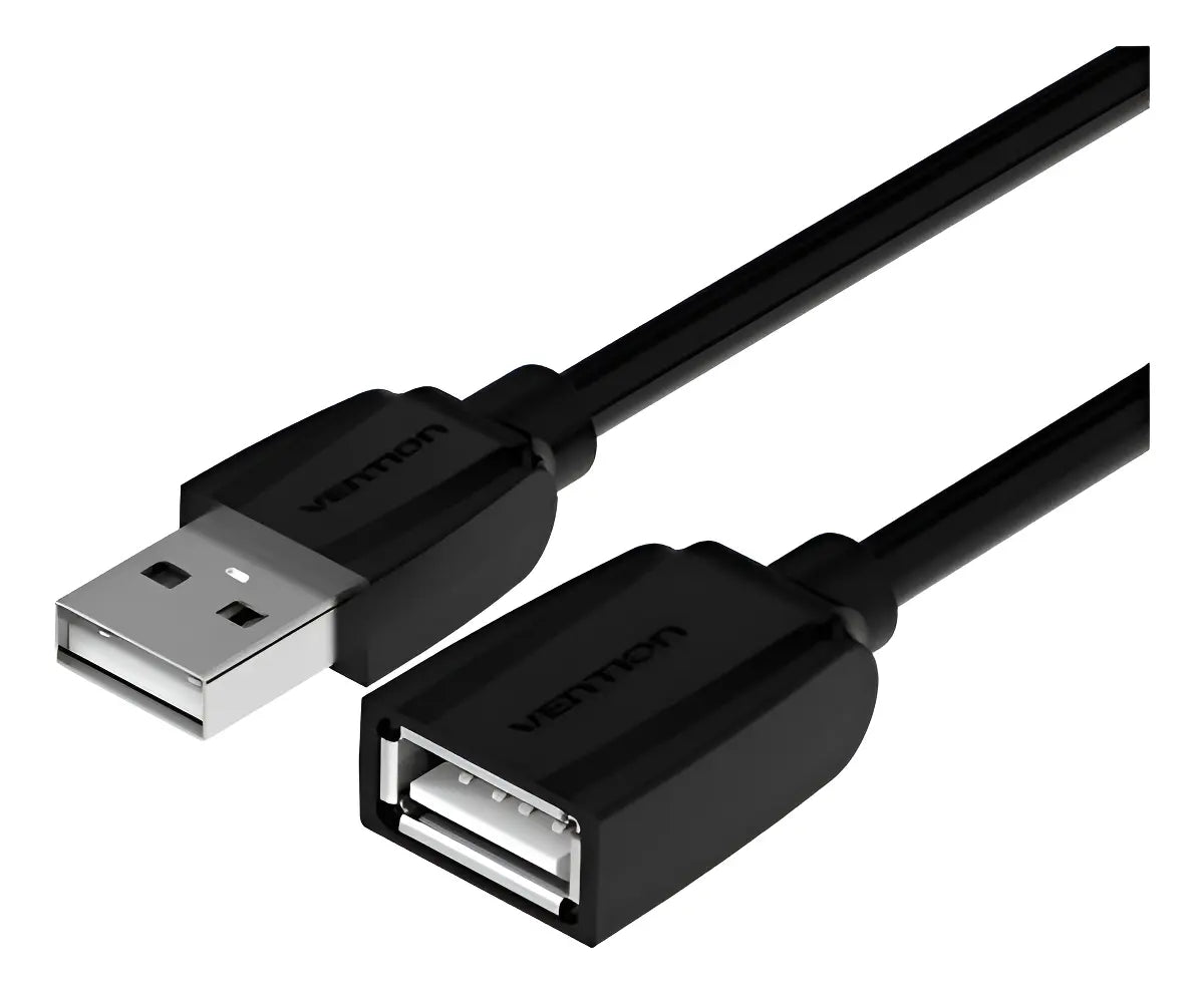Cable Alargue Usb 2,0 Macho A Hembra 3m 480mbps Vention Negro