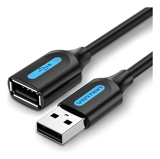 Extensor Usb 2,0 Alargue 5 Metro Macho A Hembra Vention Negro