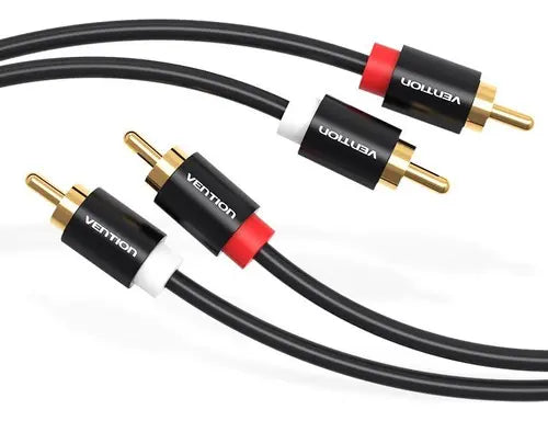 Cable Audio 2rca A 2rca Macho Alta Calidad Sonido 3m Vention