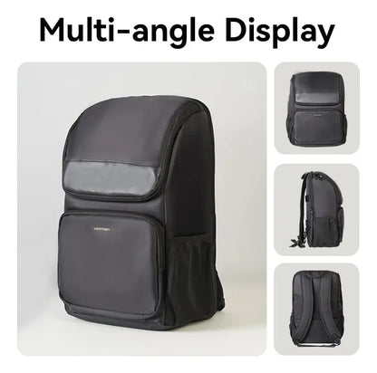 Mochila Porta Notebook Y Laptop 15,6 19 Litros Vention Negro Liso