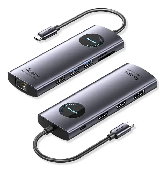 Docking Station Usb C 9 En 1 Hdmi 4k 60hz Rj45 Mst Vention