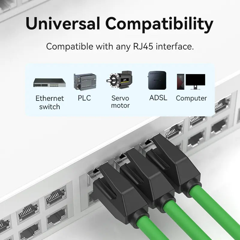 Cable De Red Cat6a Rj45 Sftp 10gbps 0,3 Metros Vention