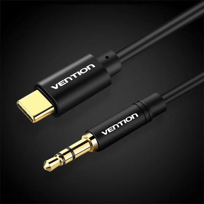 Cable Adaptador Auxiliar Jack 3,5 Plug A Usb Tipo C Vention