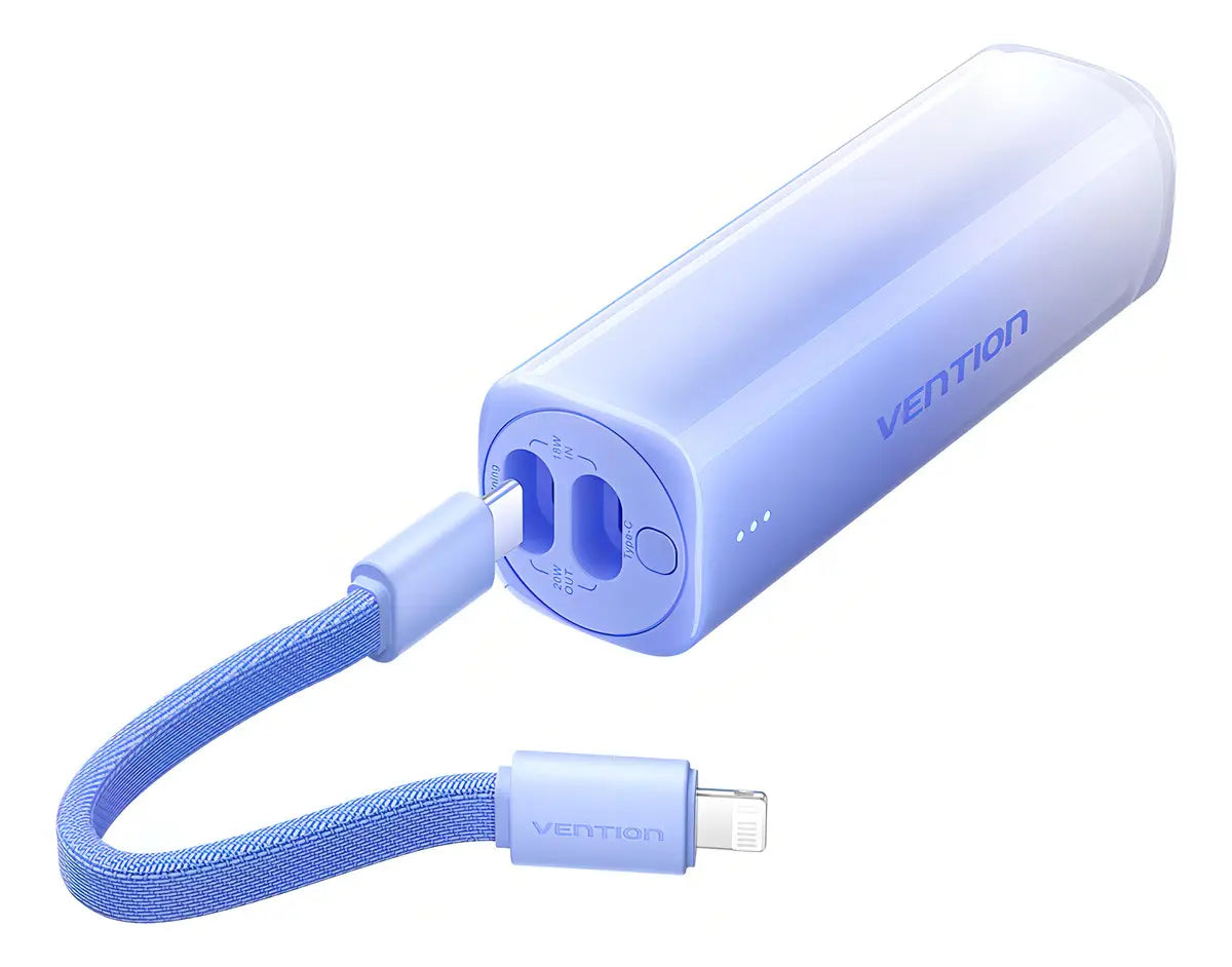 Cargador Power Bank Para iPhone Usb C 20w 5000mah Vention