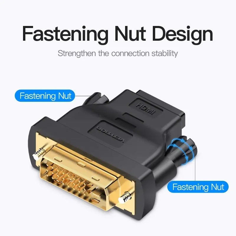 Adaptador Premium Dvi (24+1) Macho A Hdmi Hembra - Vention