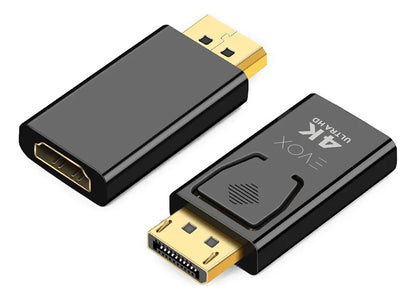 Adaptador Evox Displayport Macho A Hdmi Hembra Bapbz Negro