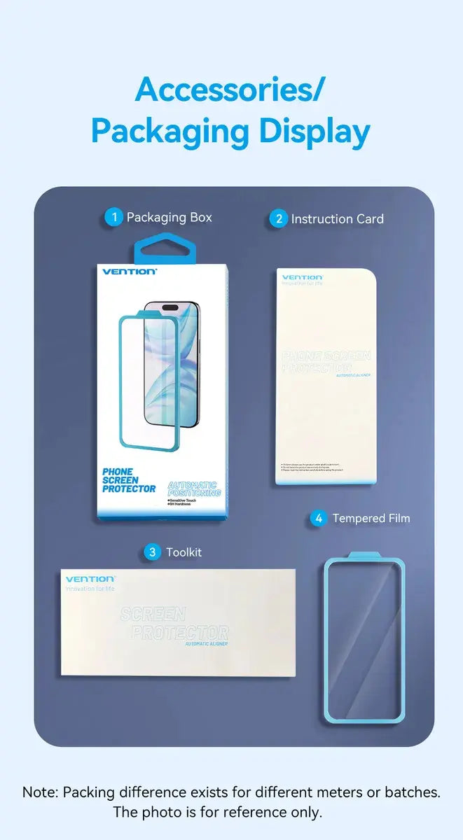 Vidrio Templado Para iPhone 16 Plus Pro Max Film 9h Vention