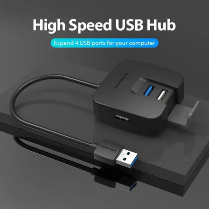 Hub Expansor X 4 Usb Multipuerto Mac / Pc - 0,15 M Vention Negro