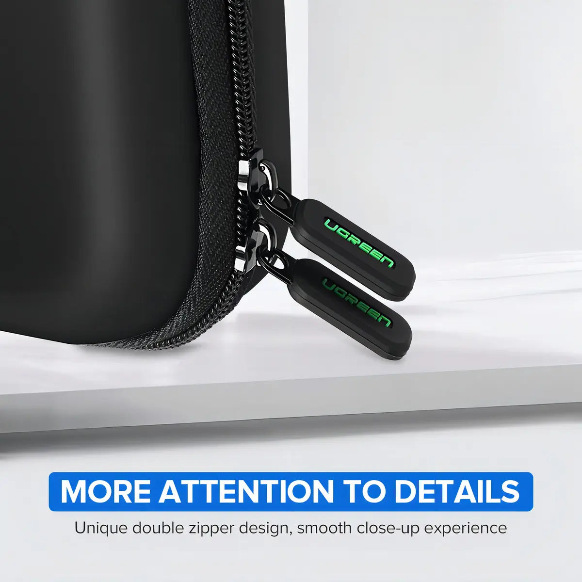 Estuche Portatil Para Disco Duro Externo Cables 3,5 Ugreen Negro