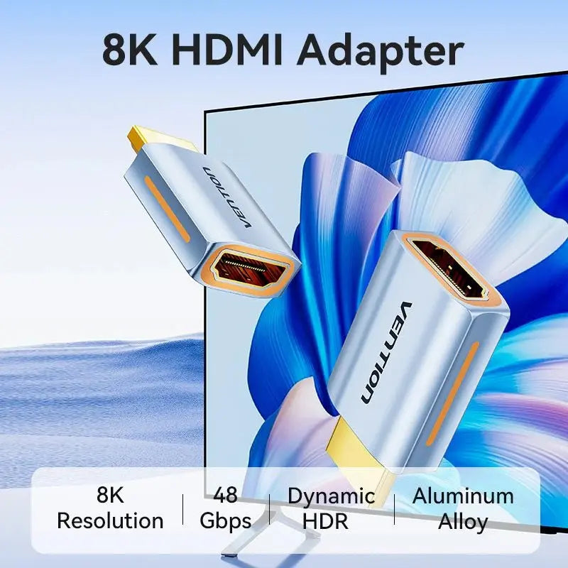 Adaptador Union Hdmi 8k 2,1 Hembra A Macho Extensor Vention