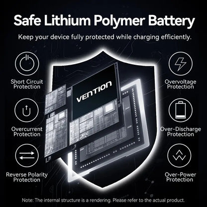 Cargador Portatil Power Bank Usb C Pd 10000mah 35w Vention