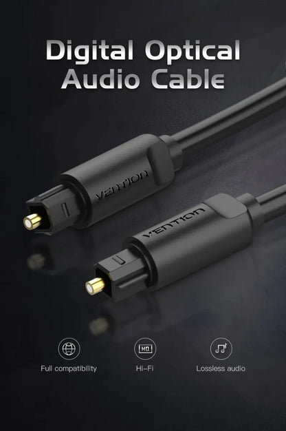 Cable Optico Audio Digital Fibra Plug A Plug 3m Vention