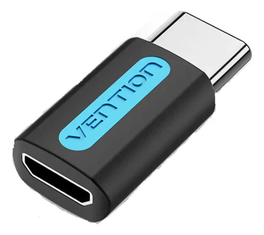 Adaptador Usb C Macho A Micro Usb Hembra Vention Negro