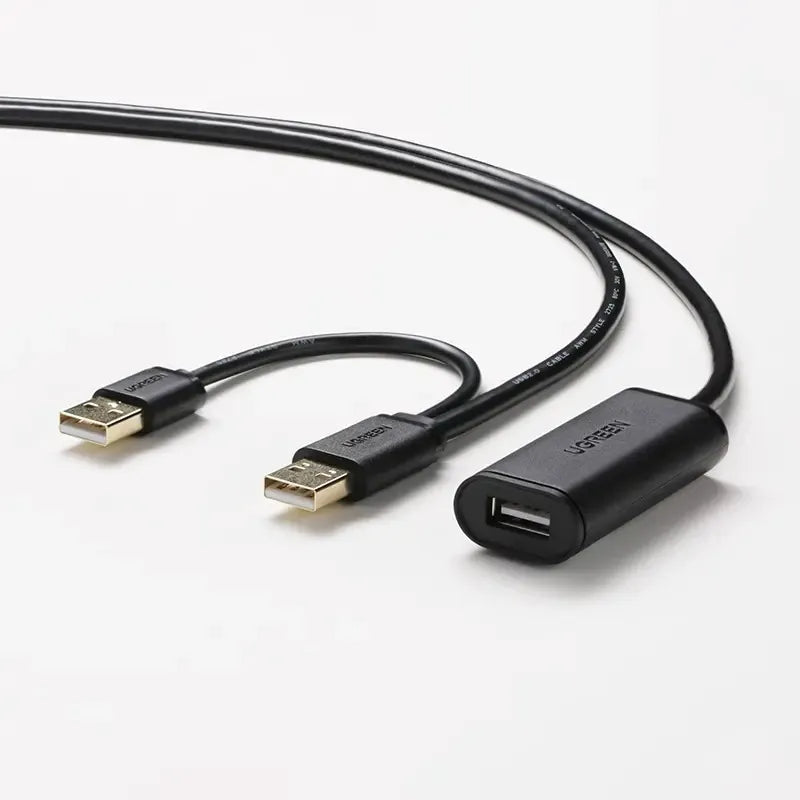 Cable Extensión Usb Hembra 2,0 Amplificador Señal 10m Ugreen Negro